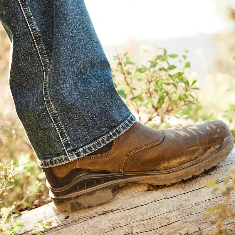 Ariat Mens Barnyard Twin Gore - Antique Brown