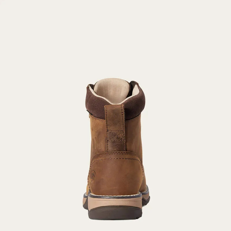 Ariat Ladies Anthem H2O Round Toe Lacer - Distressed Brown