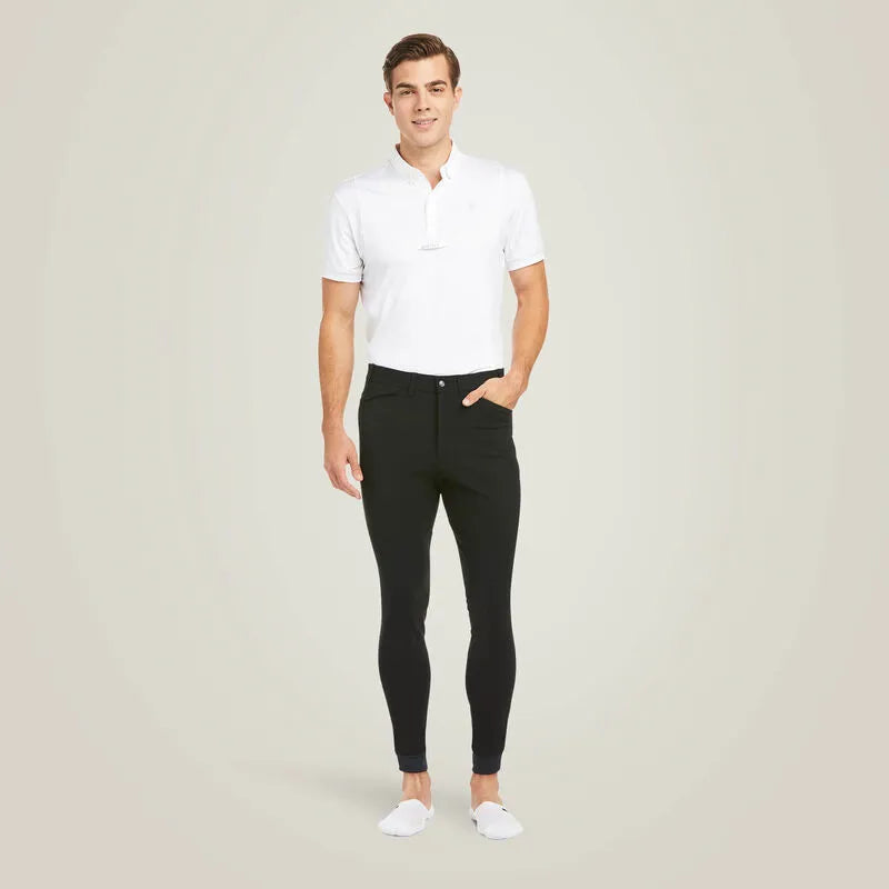 Ariat Mens Tri Factor Grip Knee Patch Breech - Black