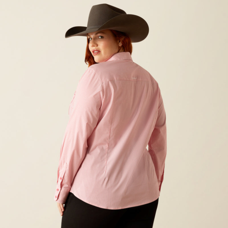 Ariat Ladies Kirby Shirt - Camellia Rose Stripe