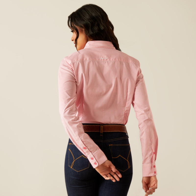 Ariat Ladies Kirby Shirt - Camellia Rose Stripe