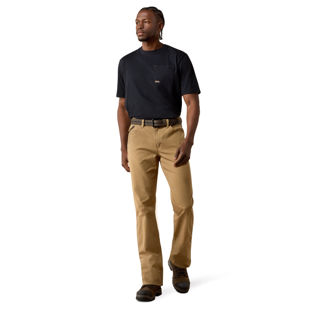 Ariat Mens M5 Made Tough DuraStretch Straight Leg Pant - Field Khaki