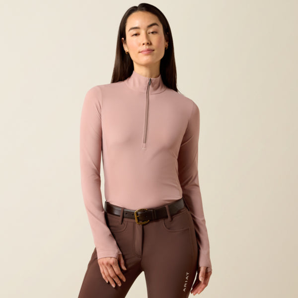 Ariat Ladies Solveil 1/2 Zip Baselayer - Antler