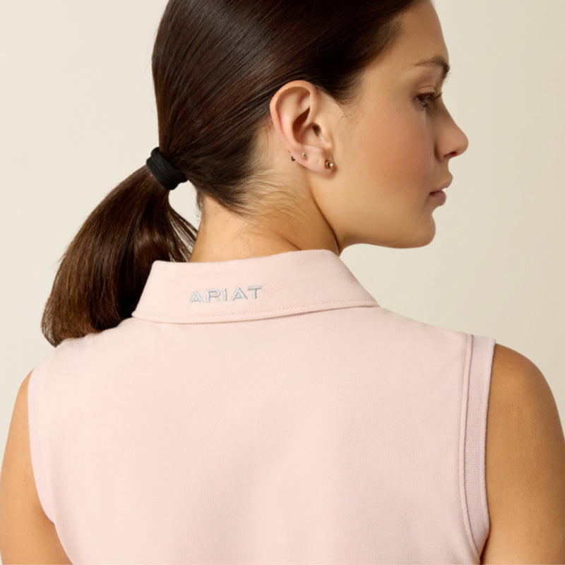 Ariat Ladies Prix Sleeveless Polo - Sepia Rose