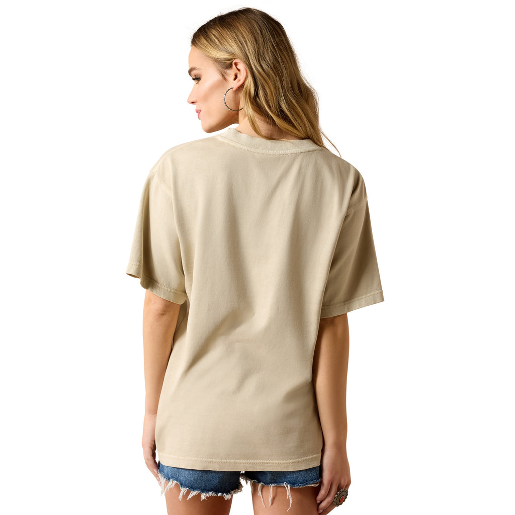 Ariat Ladies Bull Rider Arched T-Shirt - French Oak