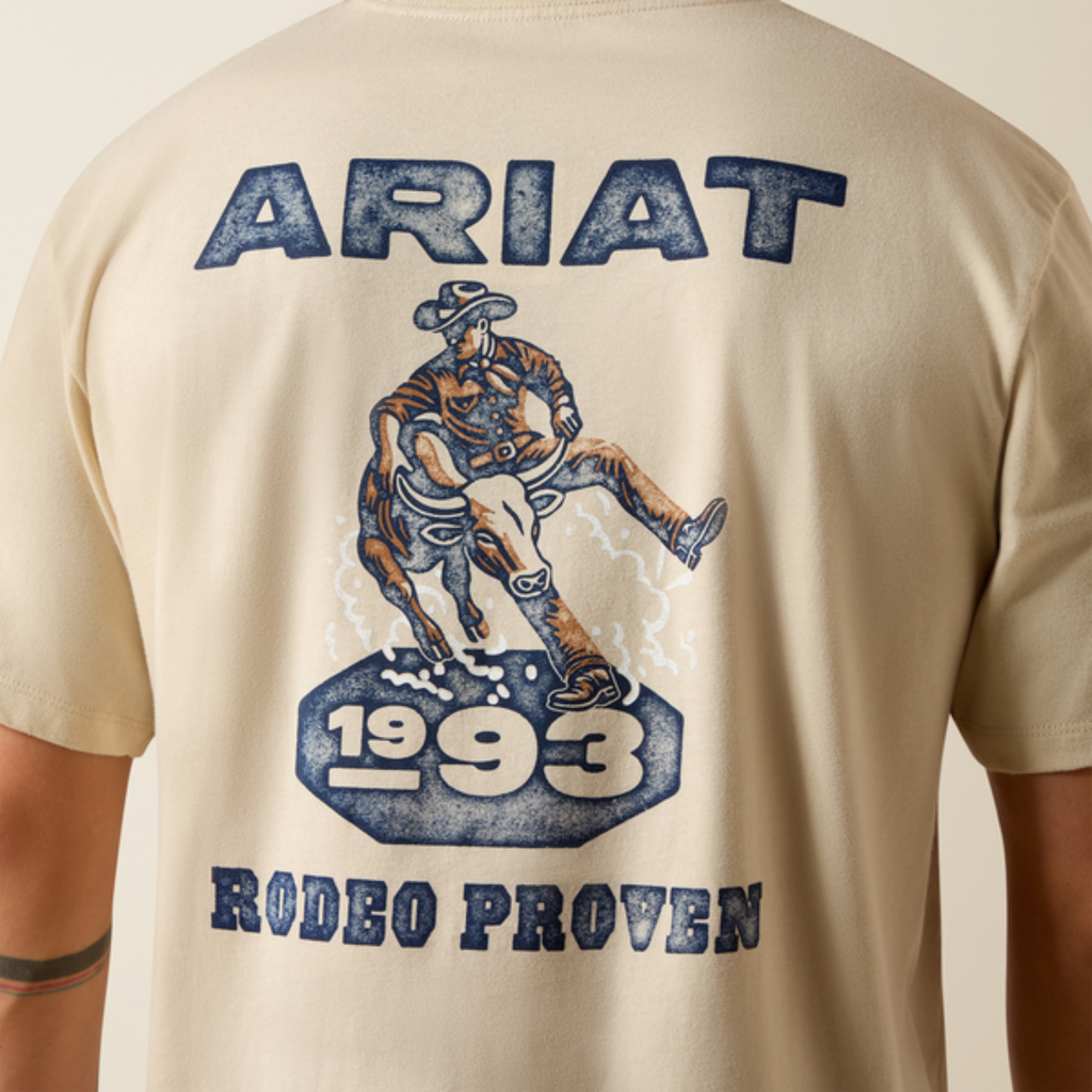Ariat Mens Proven Stamp T-Shirt - Natural