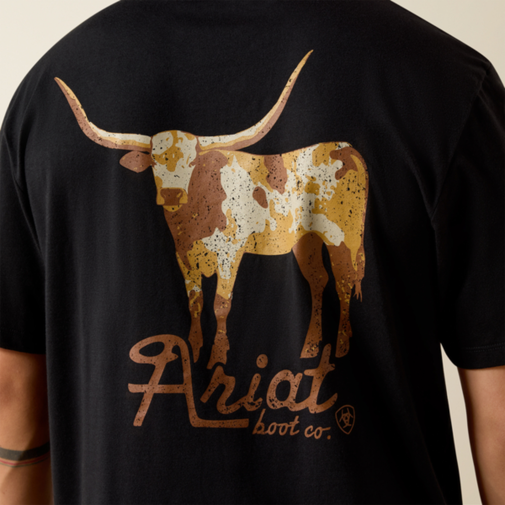Ariat Mens Cowmooflage T-Shirt - Black