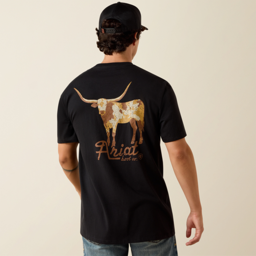Ariat Mens Cowmooflage T-Shirt - Black