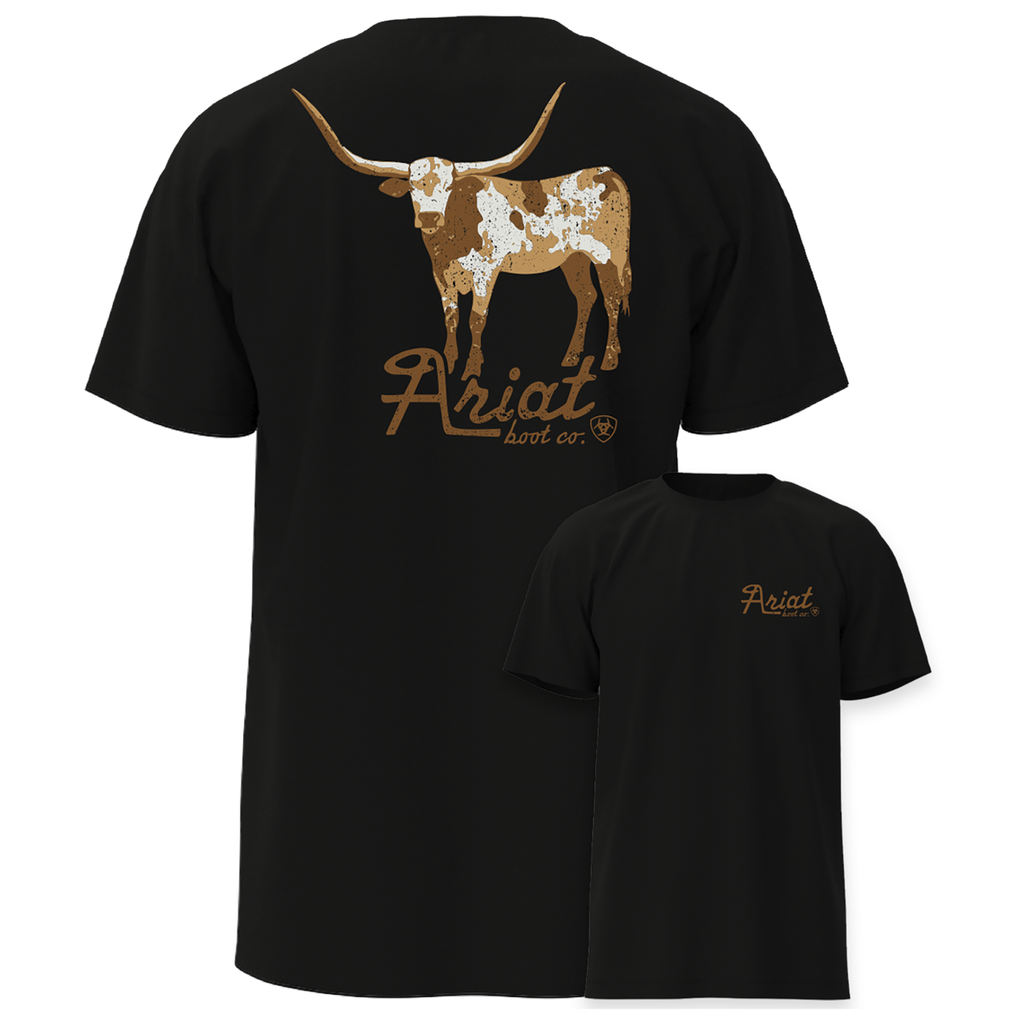 Ariat Mens Cowmooflage T-Shirt - Black