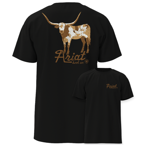 Ariat Mens Cowmooflage T-Shirt - Black