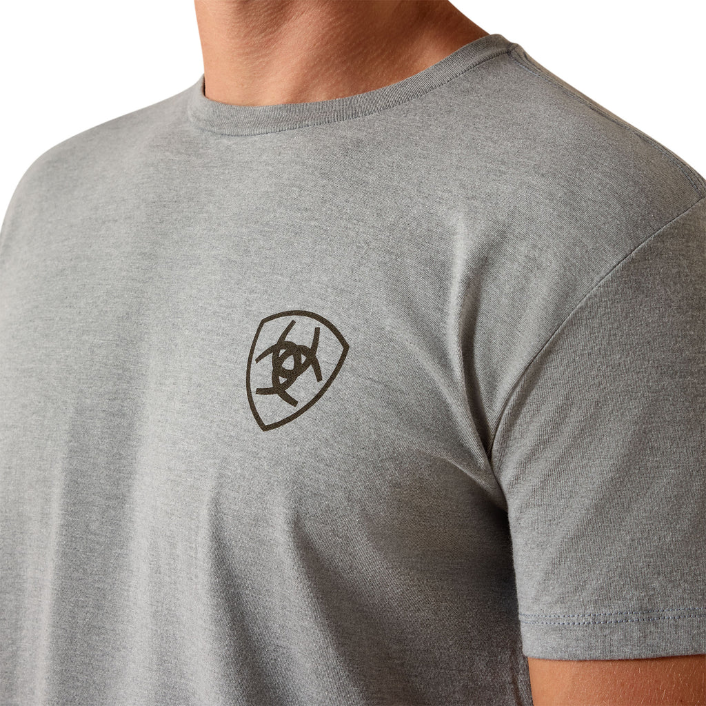 Ariat Mens Banner Badge T-Shirt - Ice Berg