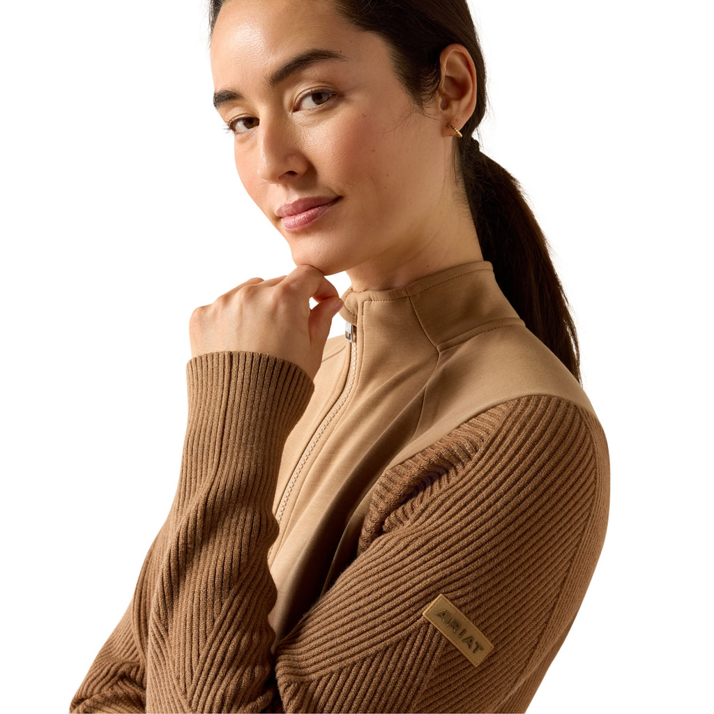 Ariat  Ladies Skadi Full Zip Sweatshirt - Tiger's Eye