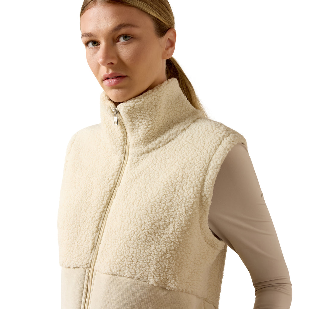 Ariat Ladies Laviolette Full Zip Vest - Almond Milk