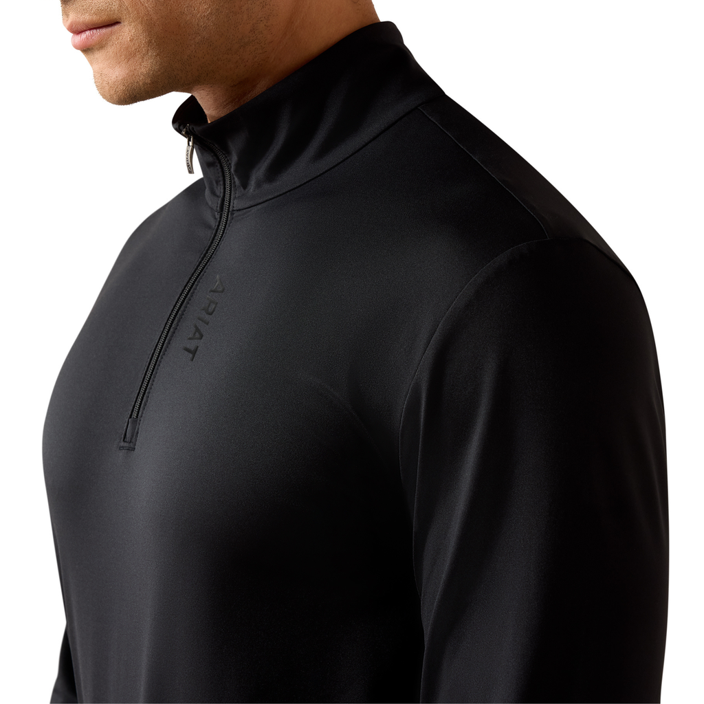 Ariat Mens Lunaveil 1/4 Zip Baselayer - Black