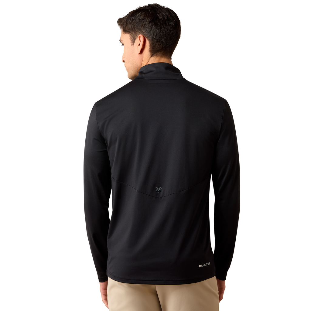 Ariat Mens Lunaveil 1/4 Zip Baselayer - Black