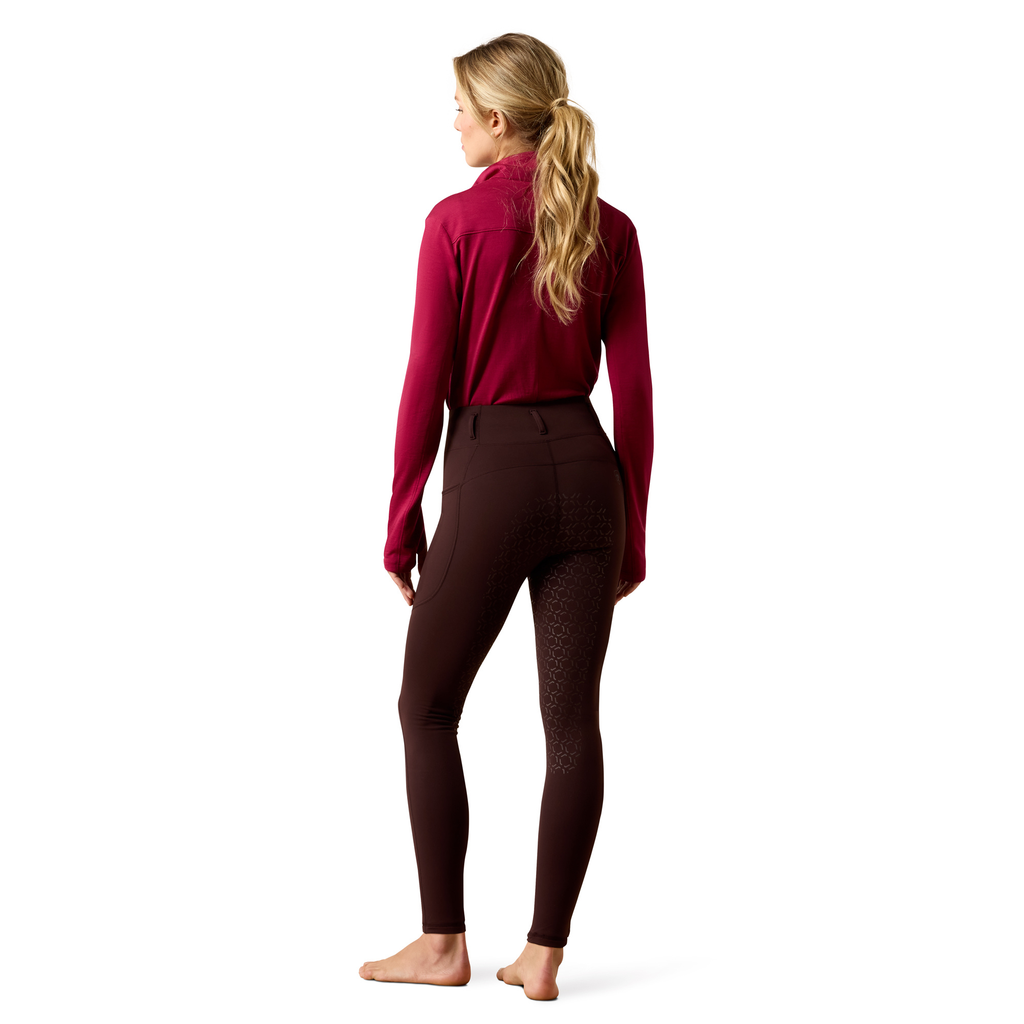 Ariat Ladies Venture 2.0 Thermal Full Seat Tights - Chocolate Plum