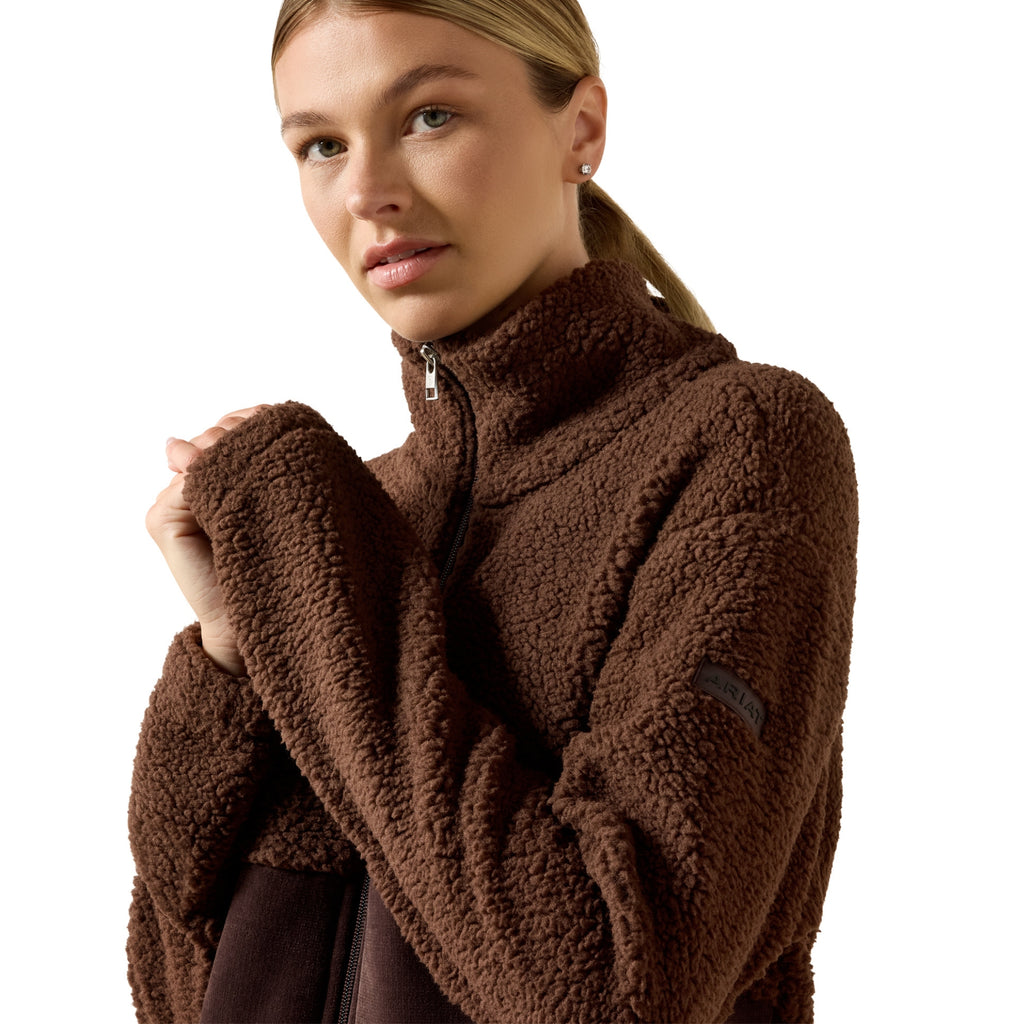 Ariat Ladies Laviolette Full Zip Jacket - Chocolate Plum