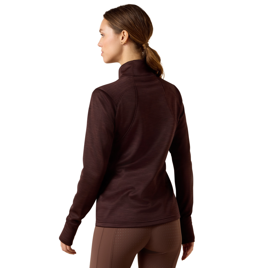 Ariat Ladies Team EQ 1/2 Zip Pull Over - Chocolate Plum