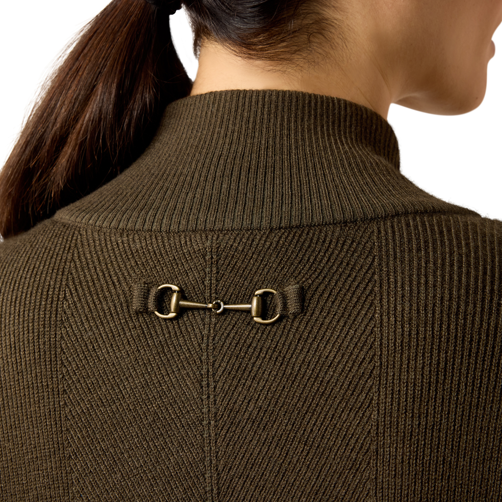 Ariat Ladies Foxleigh 1/2 Zip Sweater - Earth