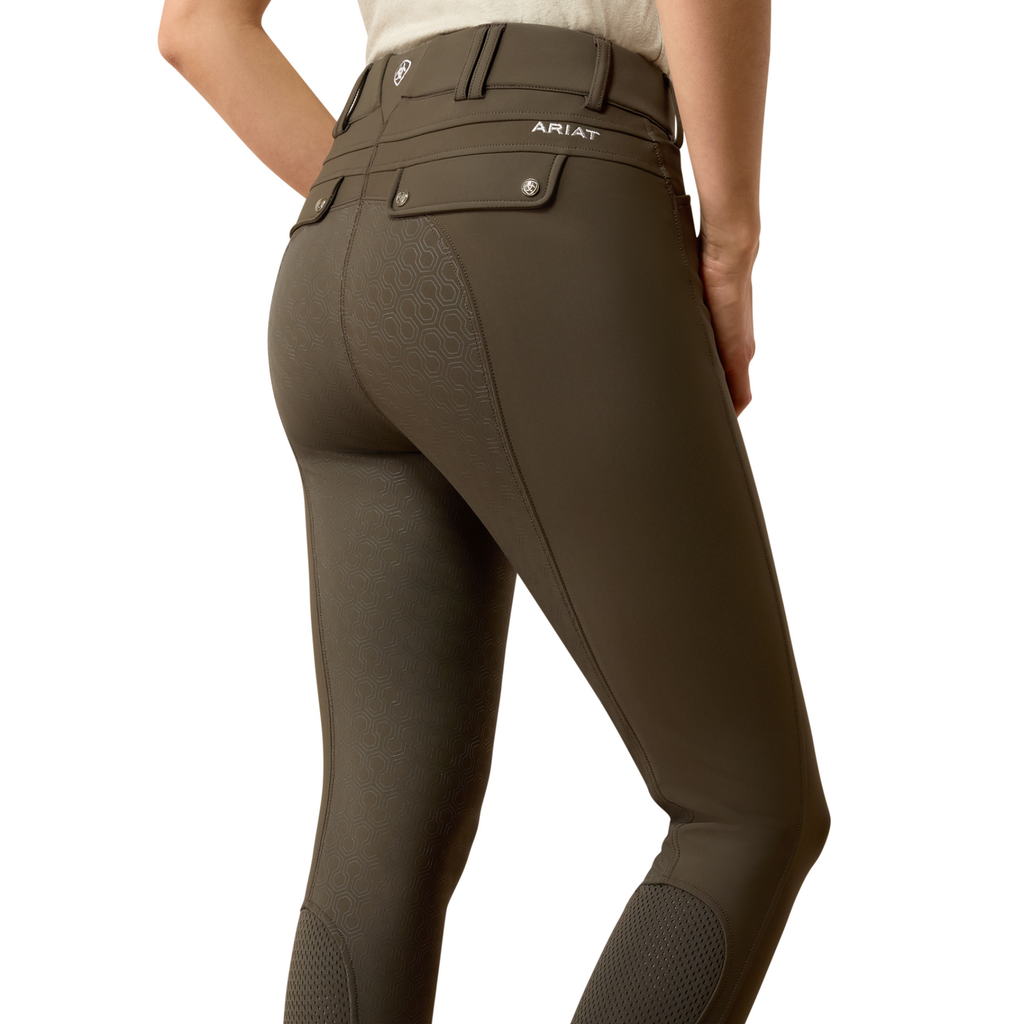Ariat Ladies Tri Factor Frost 2.0 Full Seat Breeches - Earth