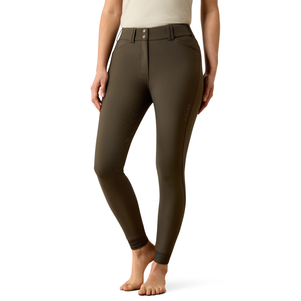 Ariat Ladies Tri Factor Frost 2.0 Full Seat Breeches - Earth