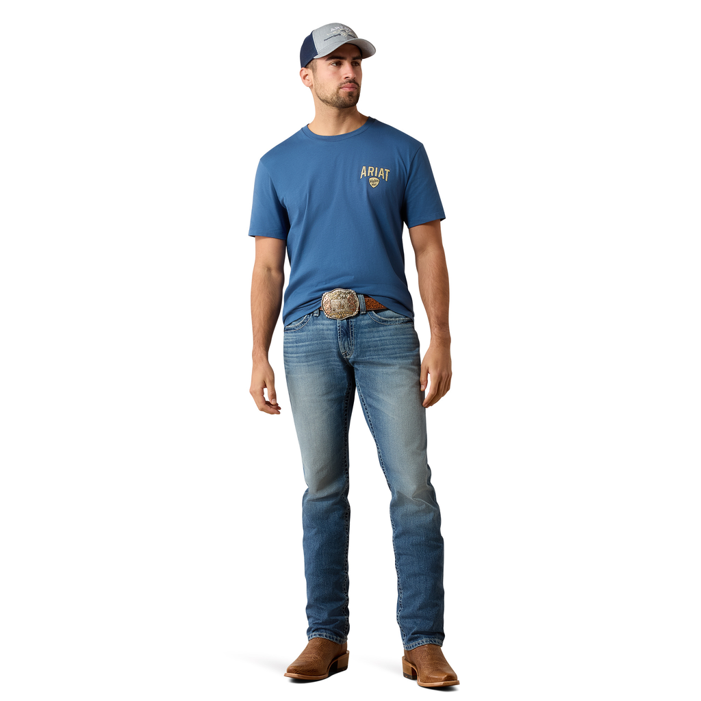 Ariat Mens Lone LongHorn T-Shirt - Grisalle