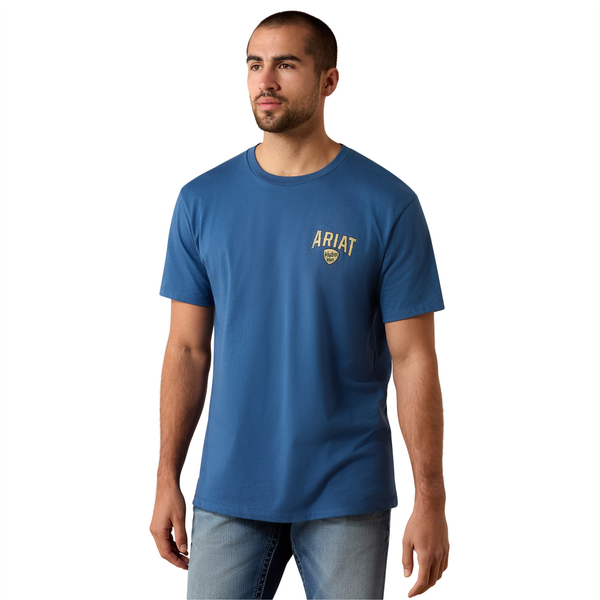 Ariat Mens Lone LongHorn T-Shirt - Grisalle