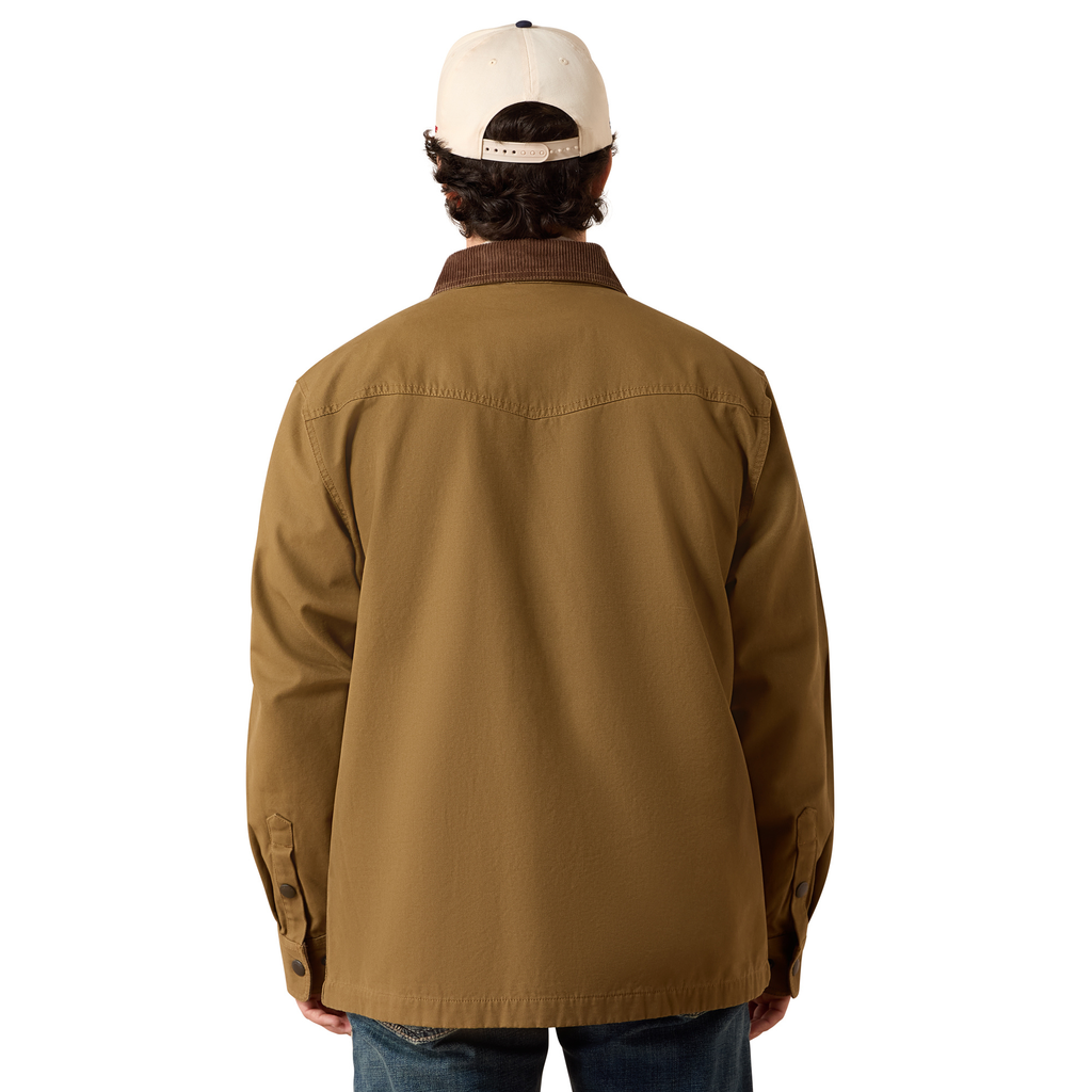 Ariat Mens Retro Canvas Shirt Jacket - Kangaroo