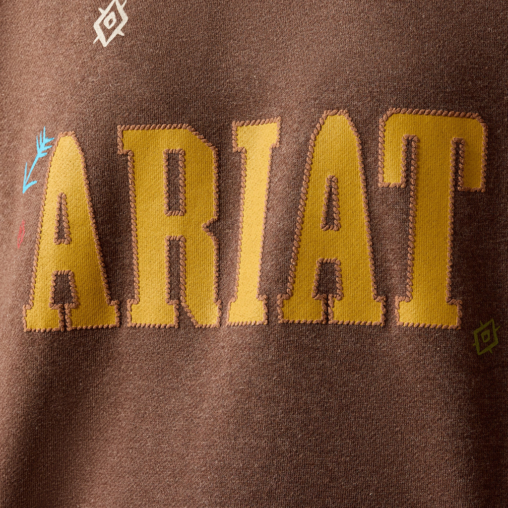 Ariat Ladies Essential Crew Sweatshirt - Chicory Coffee Heather