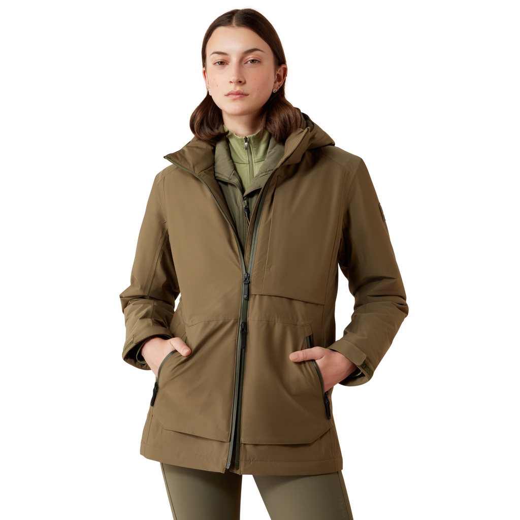 Ariat Ladies Outer Banks Waterproof Jacket - Kalamata