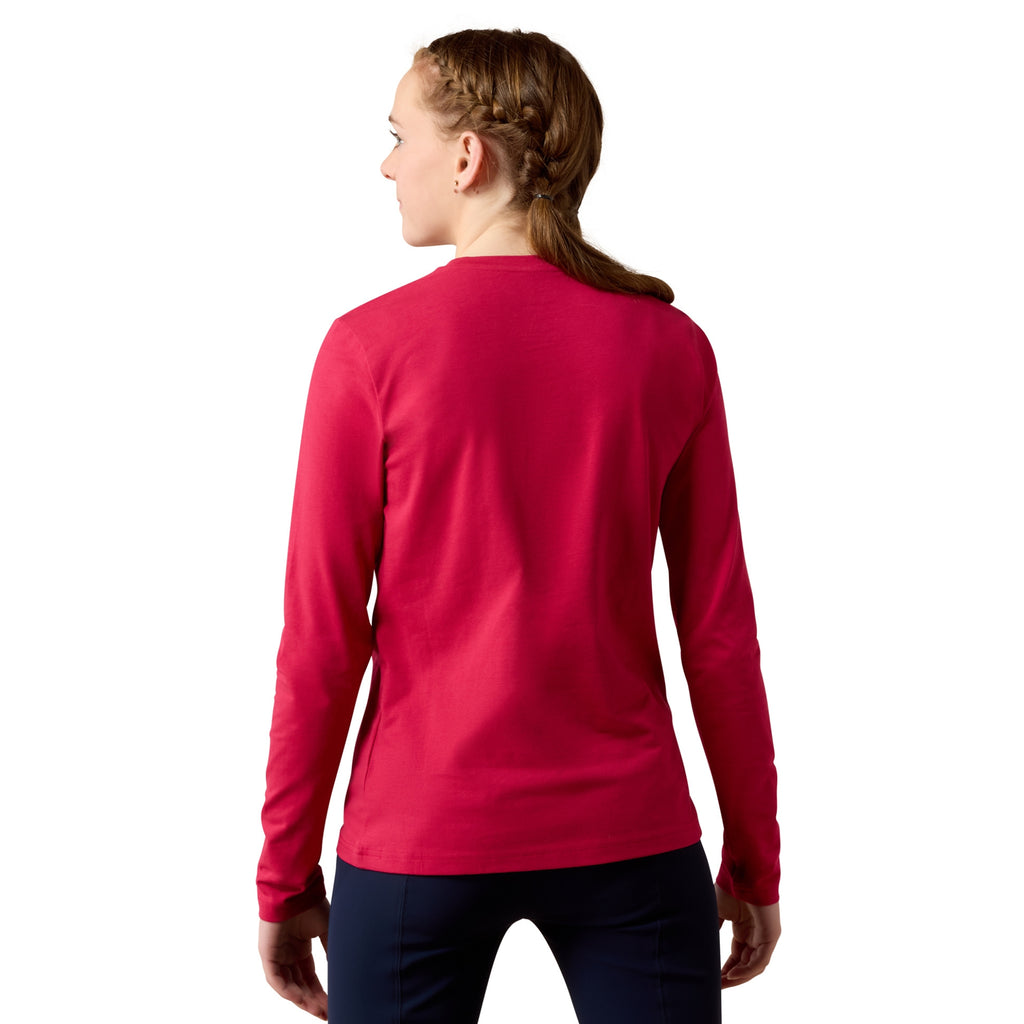 Ariat Youth Swish Long Sleeve T-Shirt - Granita