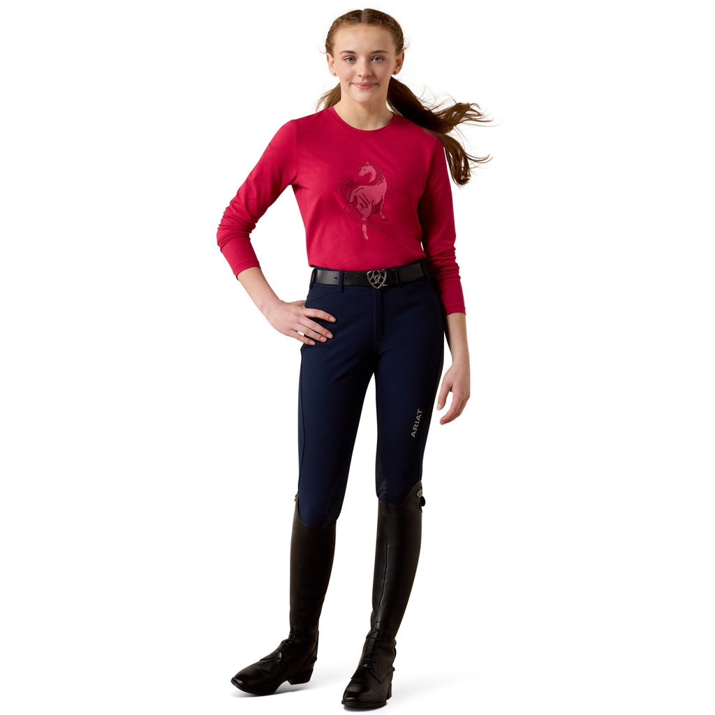 Ariat Youth Swish Long Sleeve T-Shirt - Granita