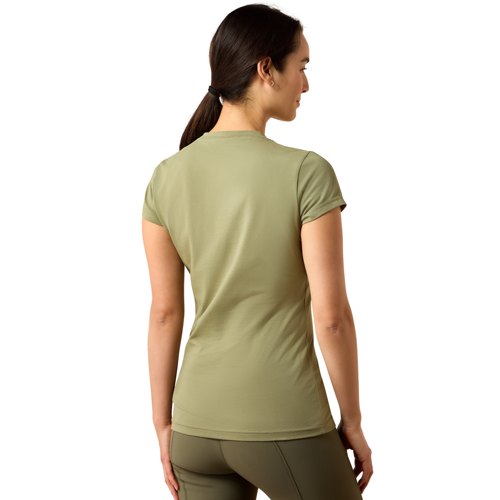 Ariat Ladies The Logo T-Shirt - Oil Green