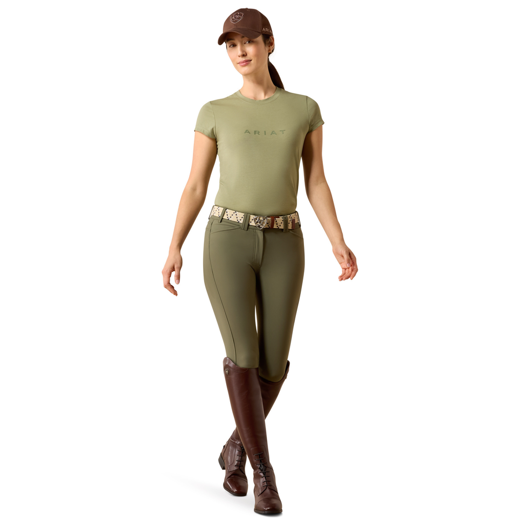Ariat Ladies The Logo T-Shirt - Oil Green