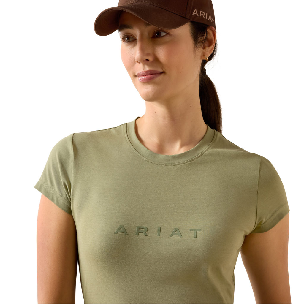 Ariat Ladies The Logo T-Shirt - Oil Green
