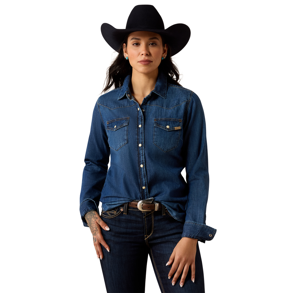 Ariat Ladies Farriday Shirt - Bluelight