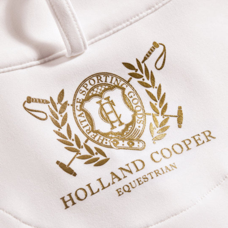 Holland Cooper Burghley Short Sleeve Base Layer - White
