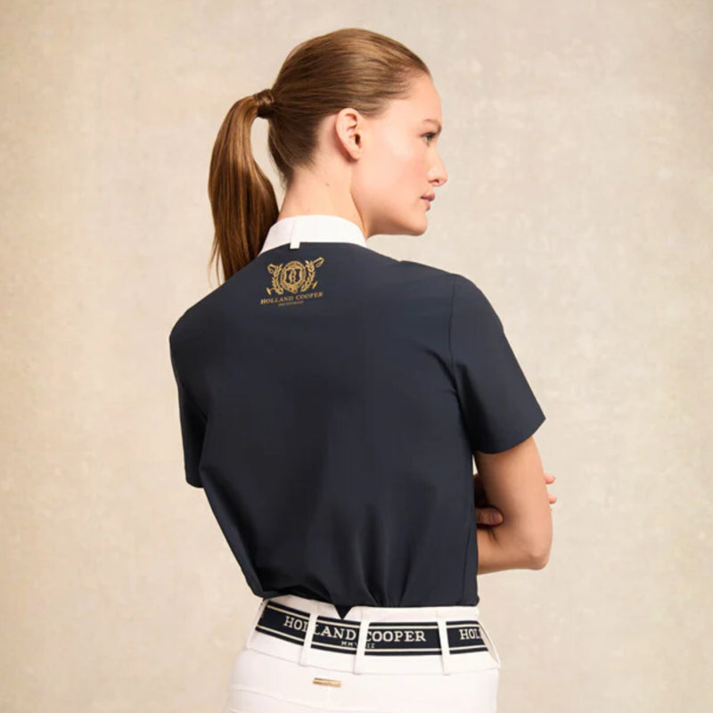 Holland Cooper Gatcombe Short Sleeve Showshirt - Ink Navy