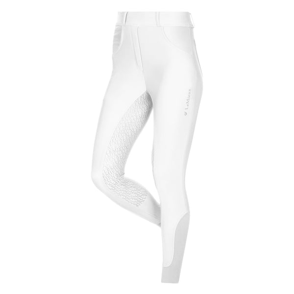 LeMieux Ladies Demi Pull On Bregging Full Seat - White