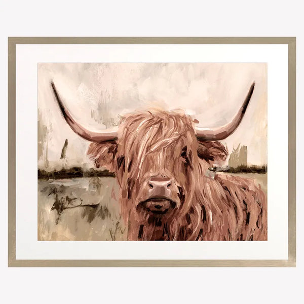 Camelot Duncan Highland Cow Framed Artwork