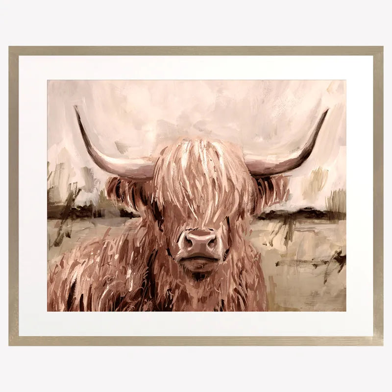 Camelot Fergus Highland Cow Framed Artwork