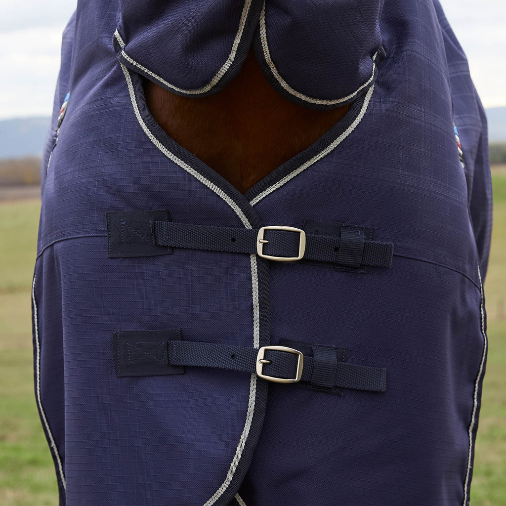 Weatherbeeta Comfitec Prelim Turnout Combo 220g - Navy/ Embossed Plaid