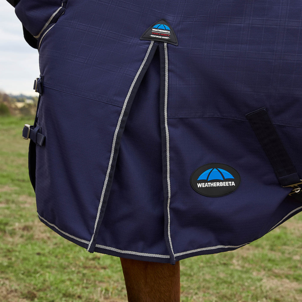 Weatherbeeta Comfitec Prelim Turnout Combo 220g - Navy/ Embossed Plaid