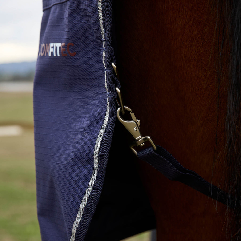 Weatherbeeta Comfitec Prelim Turnout Combo 220g - Navy/ Embossed Plaid