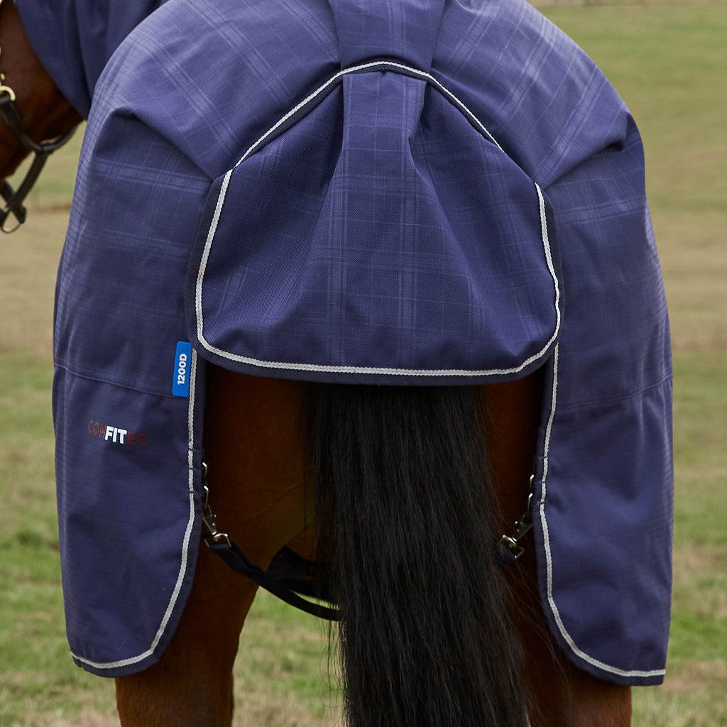 Weatherbeeta Comfitec Prelim Turnout Combo 220g - Navy/ Embossed Plaid