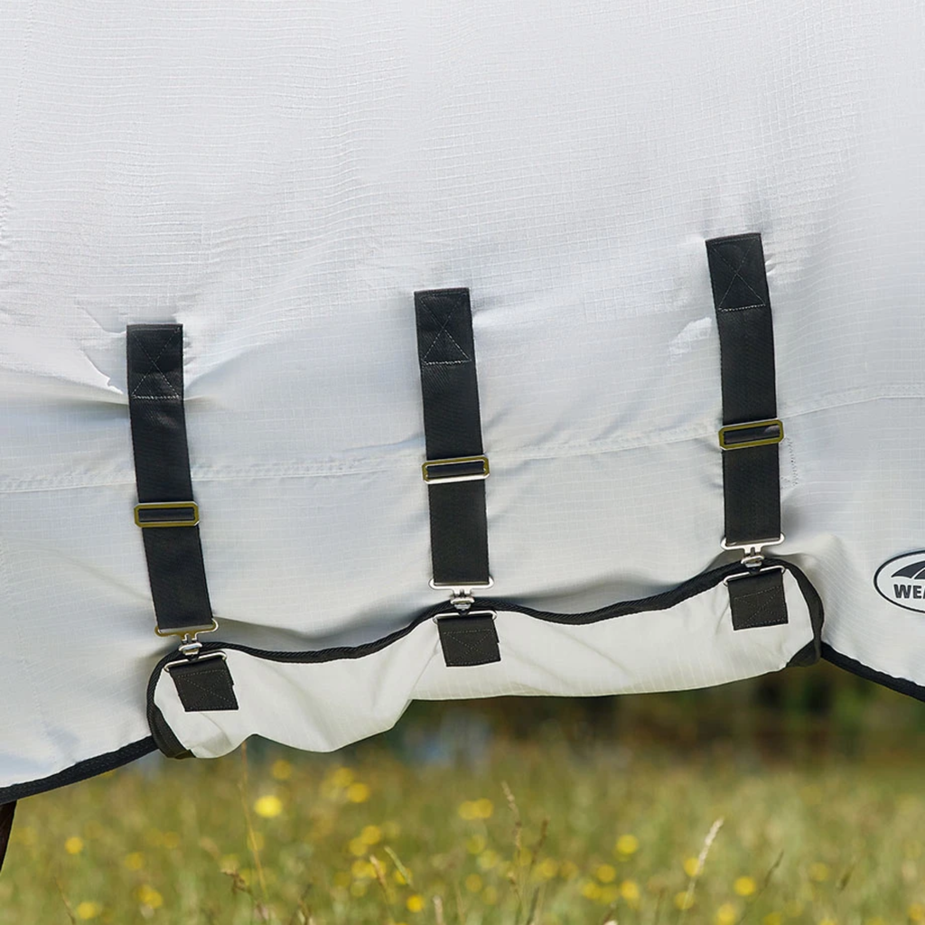 Weatherbeeta Comfitec Sweet Itch Shield Fly Rug Sheet Combo - White/Charcoal