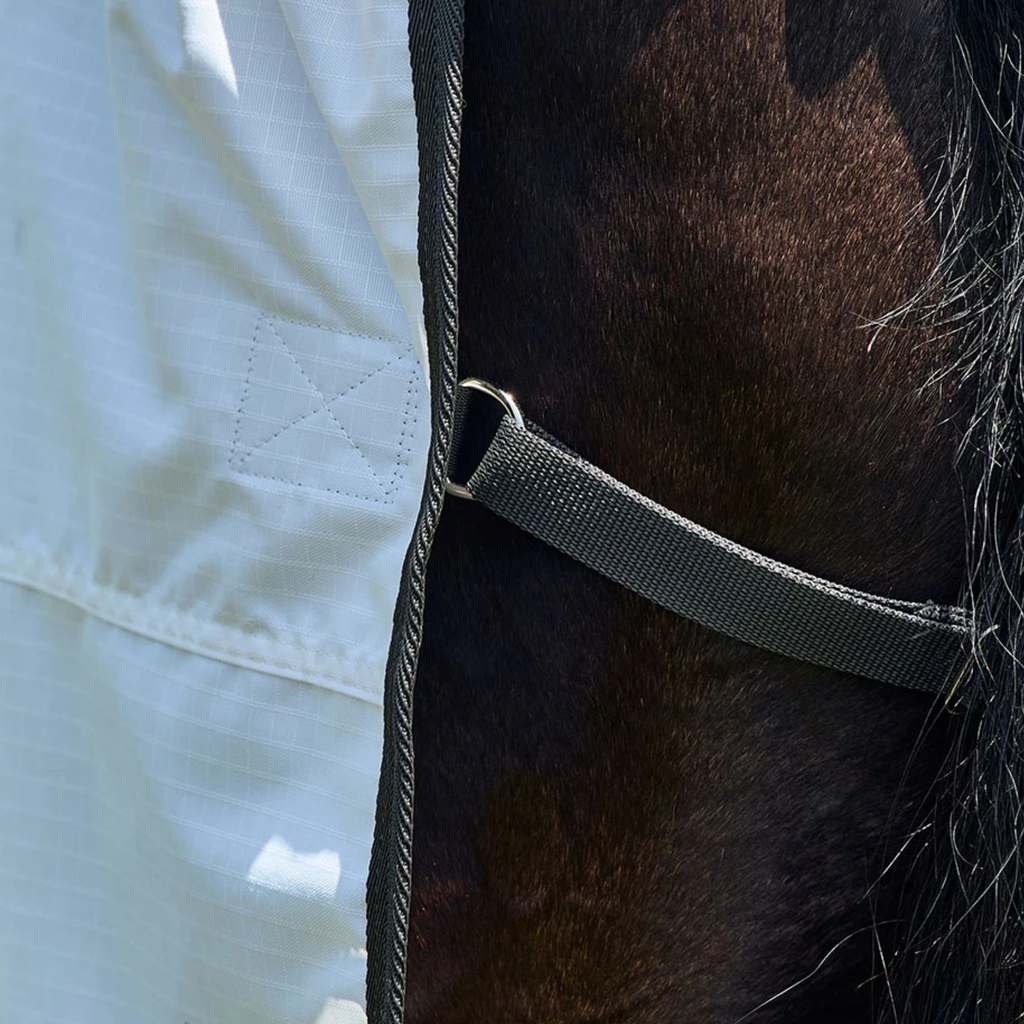 Weatherbeeta Comfitec Sweet Itch Shield Fly Rug Sheet Combo - White/Charcoal