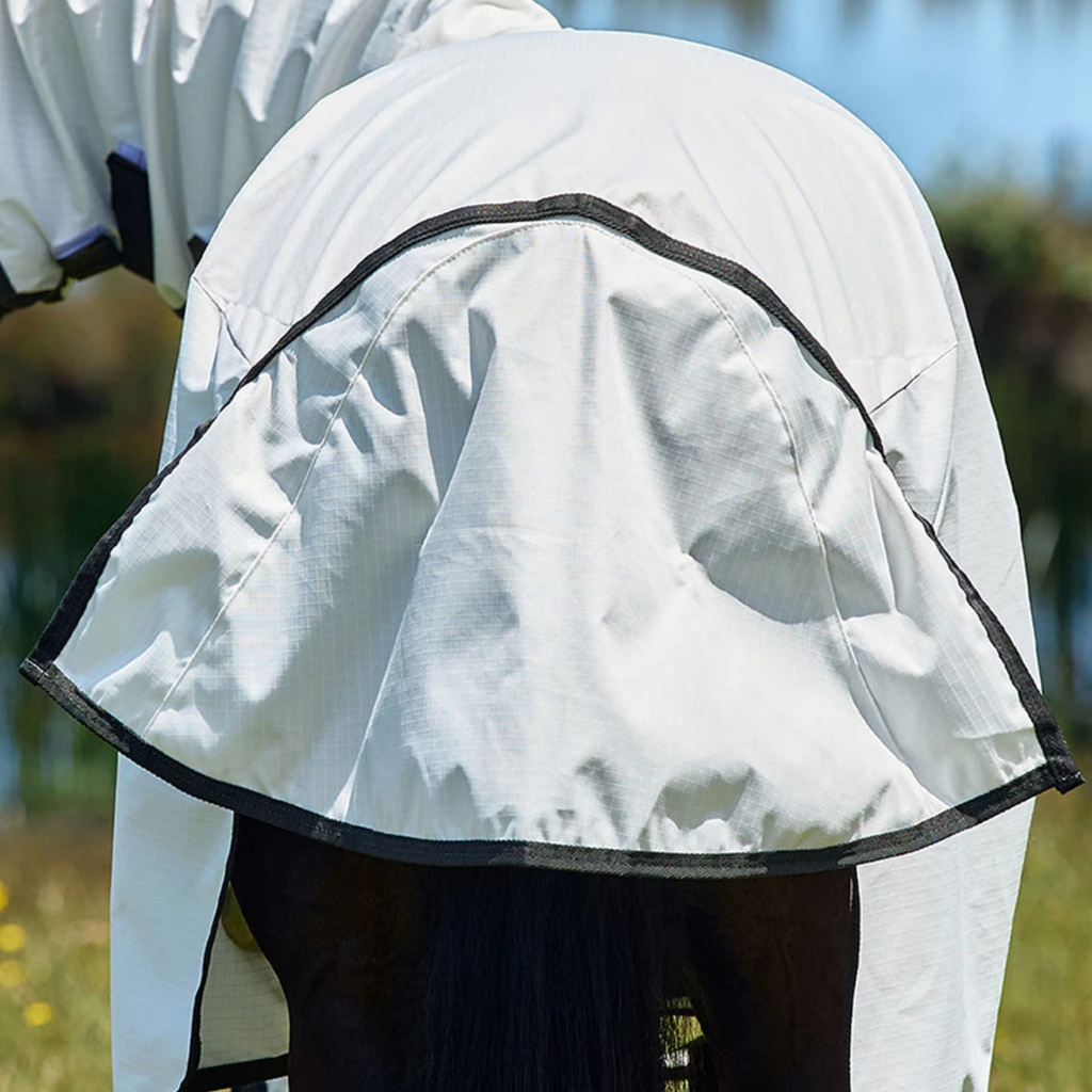 Weatherbeeta Comfitec Sweet Itch Shield Fly Rug Sheet Combo - White/Charcoal