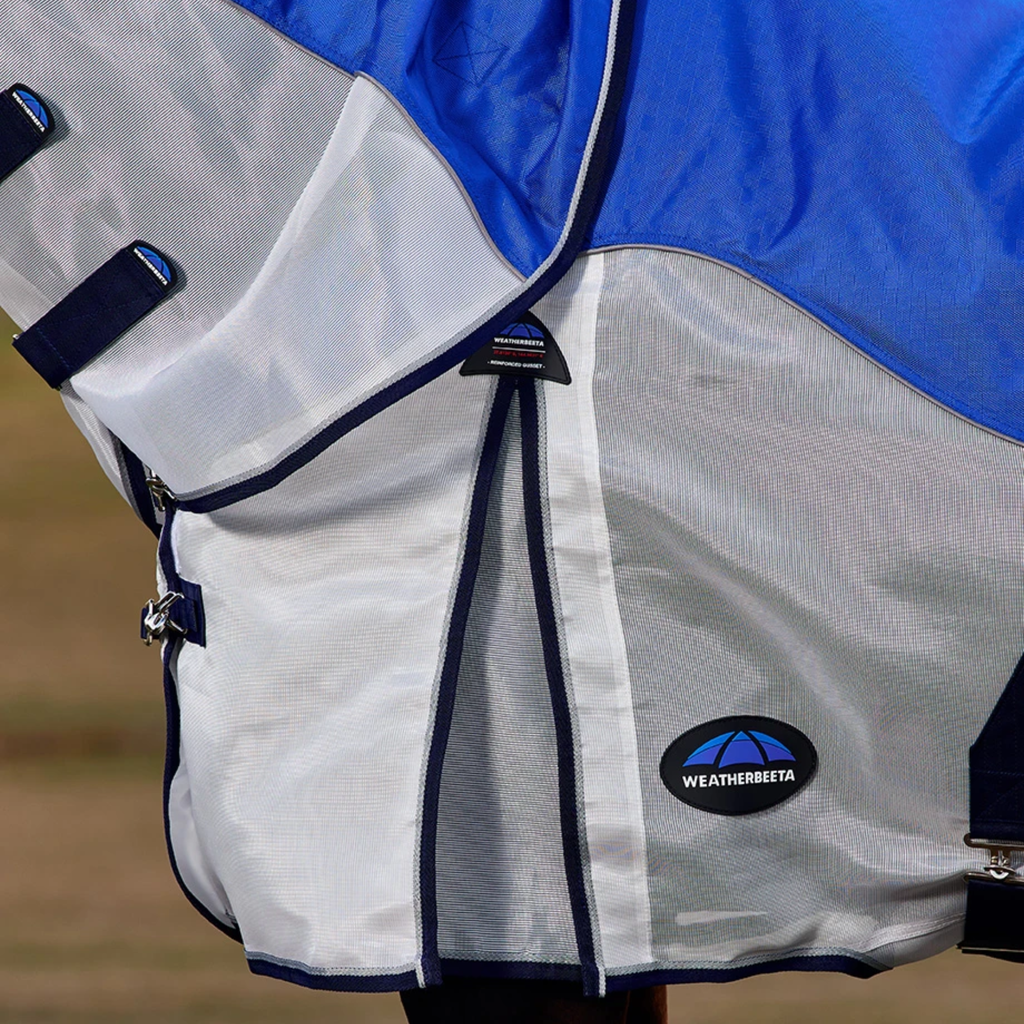 Weatherbeeta Comfitec Duo Shield Detach-A-Neck - Blue/Silver
