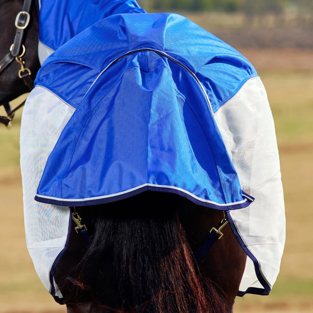 Weatherbeeta Comfitec Duo Shield Detach-A-Neck - Blue/Silver